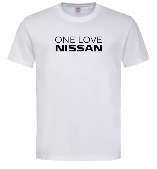 Мужская футболка Nissan one love Белый фото