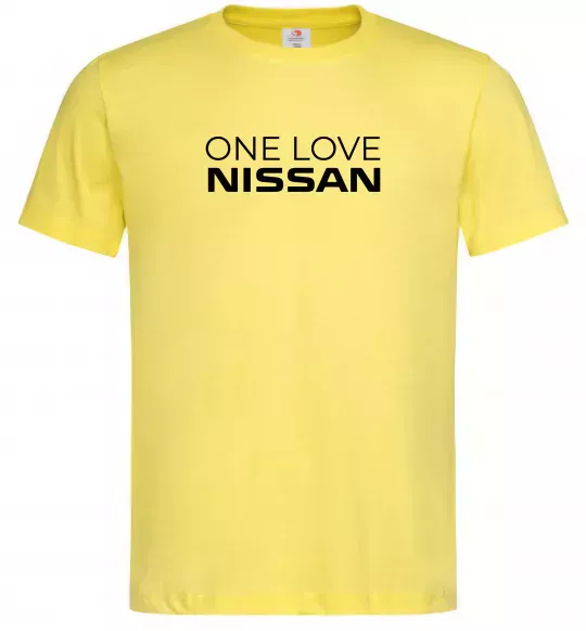Мужская футболка Nissan one love Лимонный фото