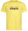 Мужская футболка Nissan one love Лимонный фото