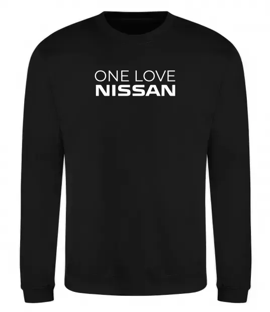 Світшот Nissan one love Чорний фото