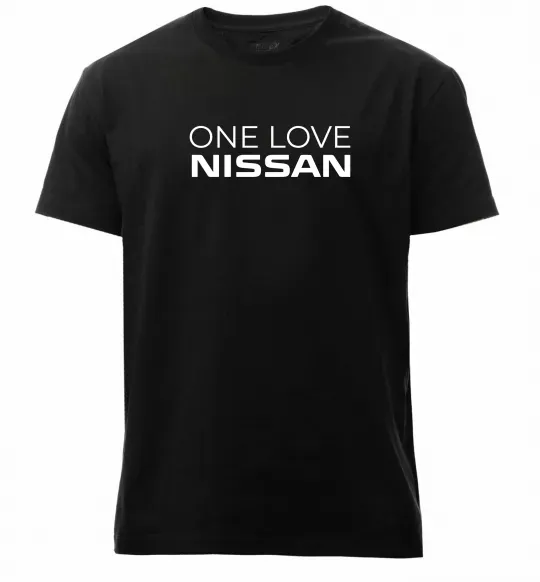 Чоловіча преміум футболка Nissan one love Чорний фото