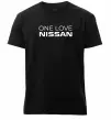 Чоловіча преміум футболка Nissan one love Чорний фото
