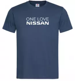 Мужская футболка Nissan one love Темно-синий фото