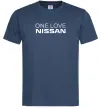 Мужская футболка Nissan one love Темно-синий фото