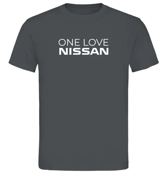 Мужская футболка Nissan one love Графит фото