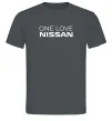 Мужская футболка Nissan one love Графит фото