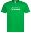 Мужская футболка Nissan one love Зеленый фото