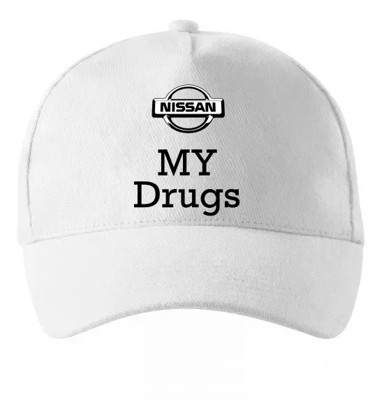 Кепка Nissan my drugs Білий фото