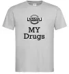 Мужская футболка Nissan my drugs Серый фото