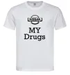 Мужская футболка Nissan my drugs Белый фото