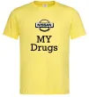 Мужская футболка Nissan my drugs Лимонный фото