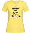 Жіноча футболка Nissan my drugs Лимонний фото