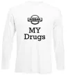 Лонгслив Nissan my drugs Белый фото