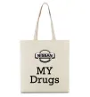 Еко-сумка Nissan my drugs Бежевий фото