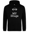 Мужская толстовка (худи) Nissan my drugs Черный фото