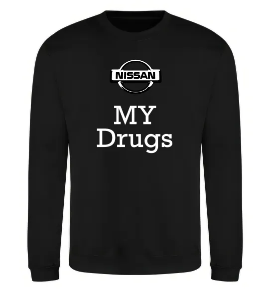 Світшот Nissan my drugs Чорний фото