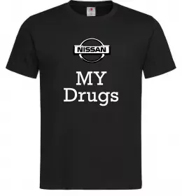 Мужская футболка Nissan my drugs Черный фото
