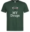 Мужская футболка Nissan my drugs Темно-зеленый фото