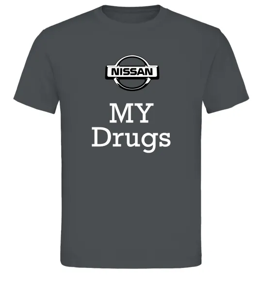 Мужская футболка Nissan my drugs Графит фото