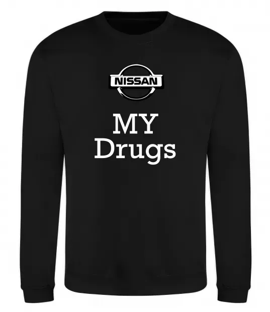 Свитшот Nissan my drugs Черный фото