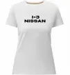 Женская премиум футболка I <3 Nissan Белый фото