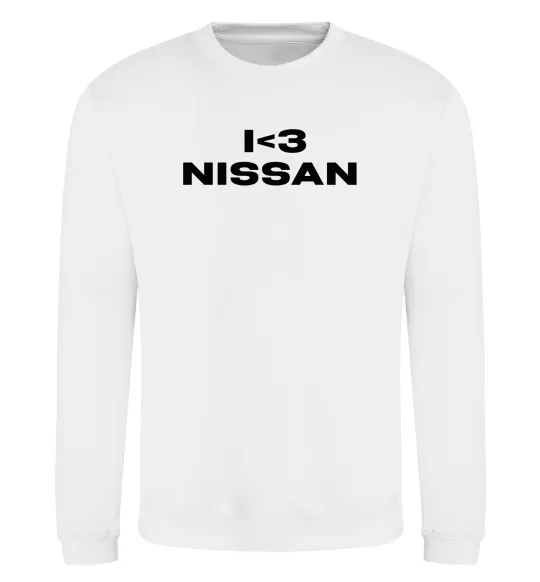 Свитшот I <3 Nissan Белый фото