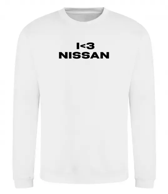 Свитшот I <3 Nissan Белый фото