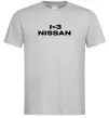 Мужская футболка I <3 Nissan Серый фото