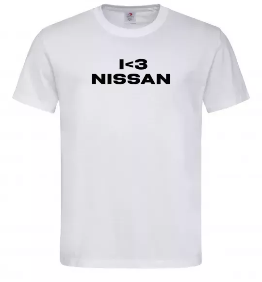 Мужская футболка I <3 Nissan Белый фото