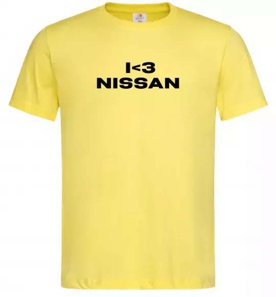 Мужская футболка I <3 Nissan Лимонный фото