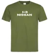 Мужская футболка I <3 Nissan Оливковый фото