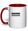 Чашка с цветной ручкой Nissan Boss Красный фото