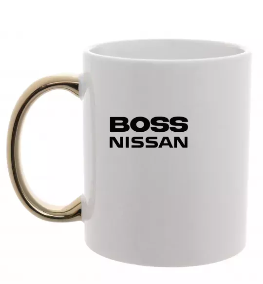 Чашка с цветной ручкой Nissan Boss Золото фото