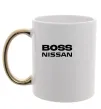 Чашка с цветной ручкой Nissan Boss Золото фото