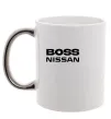 Чашка с цветной ручкой Nissan Boss Серебро фото
