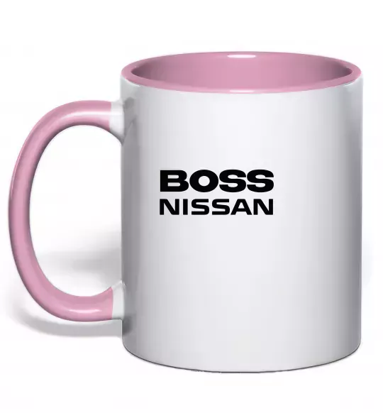 Чашка с цветной ручкой Nissan Boss Нежно розовый фото