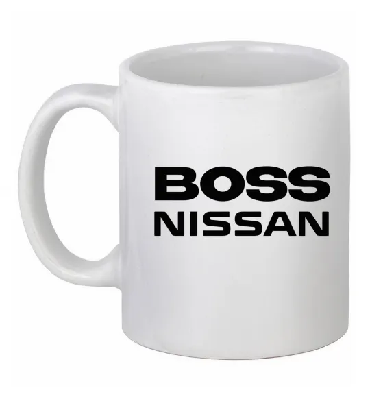 Чашка керамическая Nissan Boss Белый фото