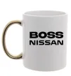 Чашка з кольоровою ручкою Nissan Boss Золото фото