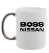 Чашка з кольоровою ручкою Nissan Boss Срібло фото
