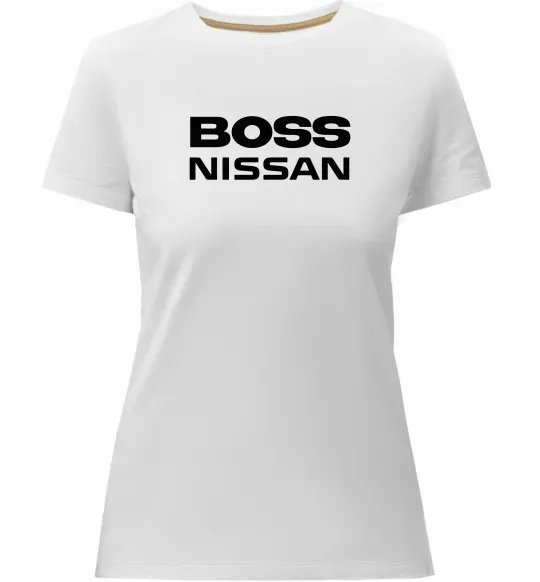 Жіноча преміум футболка Nissan Boss Білий фото