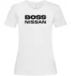 Женская футболка Nissan Boss Белый Женская футболка Nissan Boss Белый фото