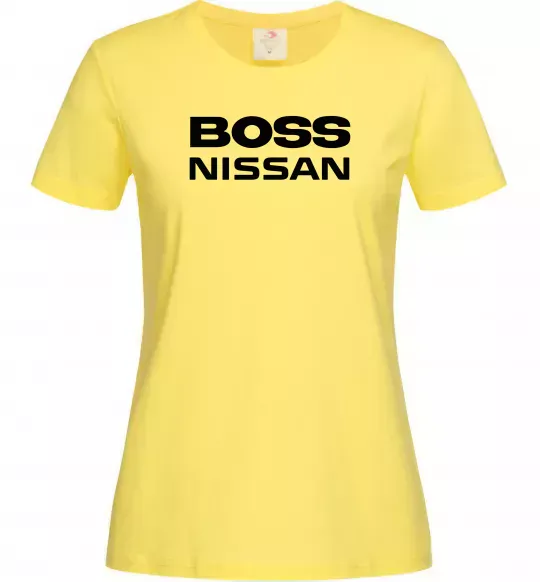 Женская футболка Nissan Boss Лимонный фото