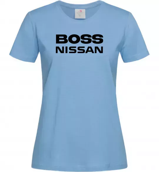 Женская футболка Nissan Boss Голубой фото
