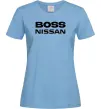 Женская футболка Nissan Boss Голубой Женская футболка Nissan Boss Голубой фото