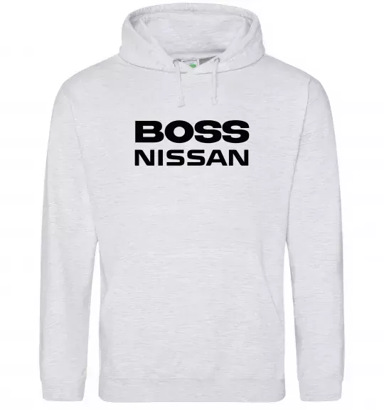 Чоловіча толстовка (худі) Nissan Boss Сірий меланж фото
