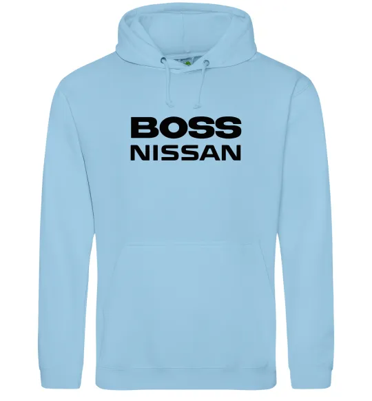 Чоловіча толстовка (худі) Nissan Boss Блакитний фото