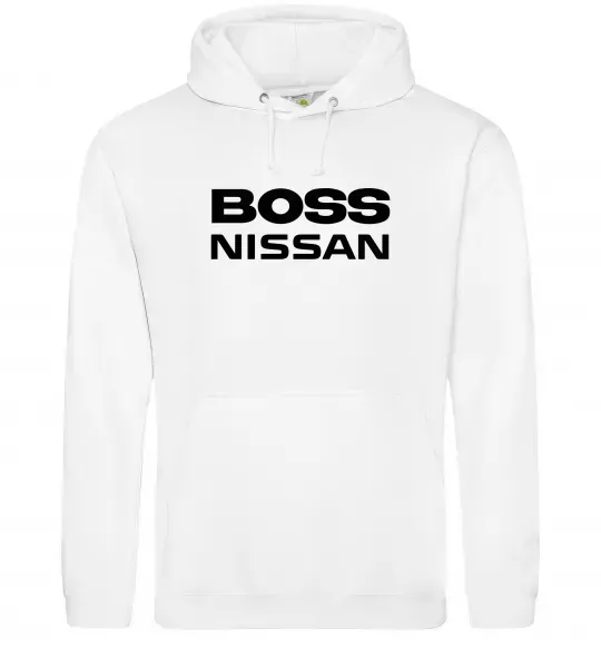 Женская толстовка (худи) Nissan Boss Белый фото
