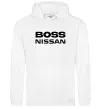 Женская толстовка (худи) Nissan Boss Белый фото