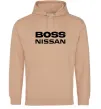 Женская толстовка (худи) Nissan Boss Песочный фото