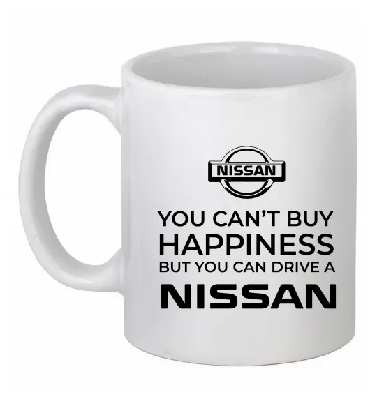 Чашка керамическая You can drive Nissan Белый фото